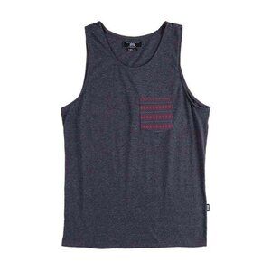 Men's Solid Color Sleeveless Tank Top with Pocket for Everyday Style Size L